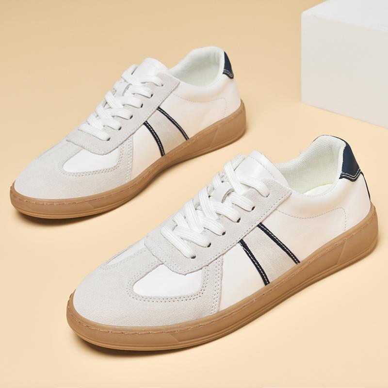 Fashion Simple Casual Leather Men's Shoes Fashion Comfortable Tenis Masculino Non-Slip Male Driving Shoes Leisure Walking Shoes Sneakers