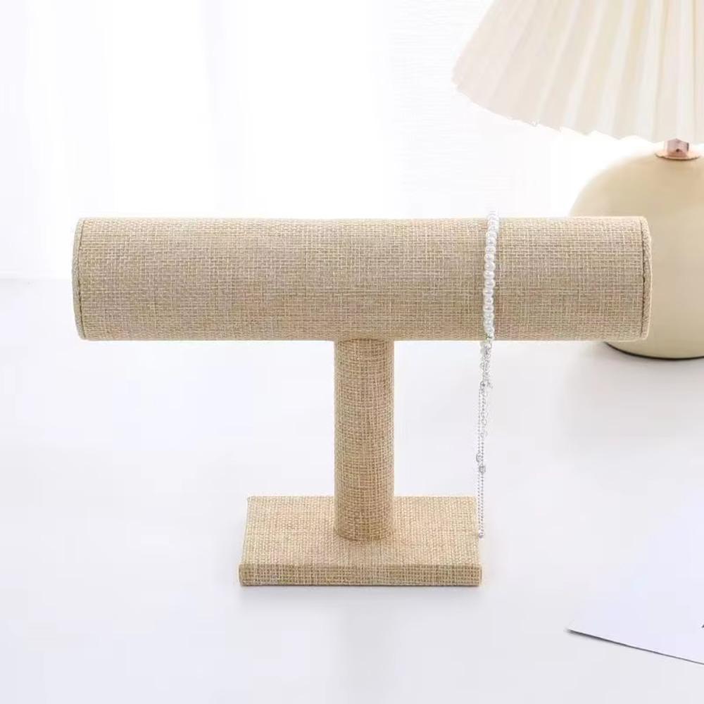 Suede Material Jewelry Display Frame Elegant Design Lightweight Bracelet Display Stand Multi-Tier Shelf Decorative Props