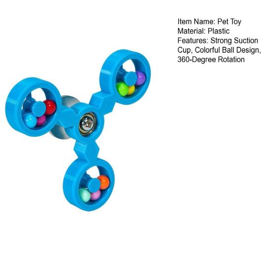 Haustier Kauspielzeug Starke Saugnapfbefestigung Vogelkäfige Buntes Ball Design 360-Grad-Drehung Stressabbau Interaktives Papageienspielzeug