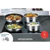 Kochgeschirr - ARTHUR MARTIN - AM2493 - Edelstahl - 8 Teile - Abnehmbarer Griff
