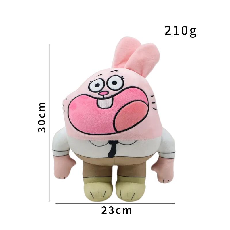 Bambola Peluche Darwin di Lo Straordinario Mondo di Gumball Cartone Animato Banana Joe Anais Richard Nicole Peluche Kawaii Morbido Cuscino Decorativo Giocattolo Regalo per Bambine