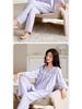 Women's Long Sleeve Modal Cotton Pajamas - Thin, Plus Size Home Wear for Middle-Aged Moms, Ideal for Spring, Autumn, and Winter