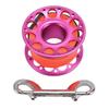 30m   98.43ft Scuba Diving Reel Aviation Aluminum With Double Ended Hooks Multi Purpose Finger Spool Reel