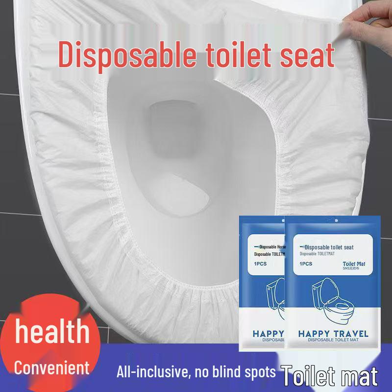 Portable Disposable Waterproof Toilet Seat Covers - Non-Woven, Stain-Proof, Ideal for Travel & Postpartum Use