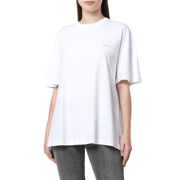 Balenciaga Regular T Shirt Women's White 482204TYK289000