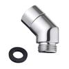 Handbrause-Adapter 90 Grad, Duschschlauch-Adapter, Verbindungsstück Duschkopf, Winkelstück für Handbrause, Schwenkbarer Duschkopf-Adapter, Adapter für