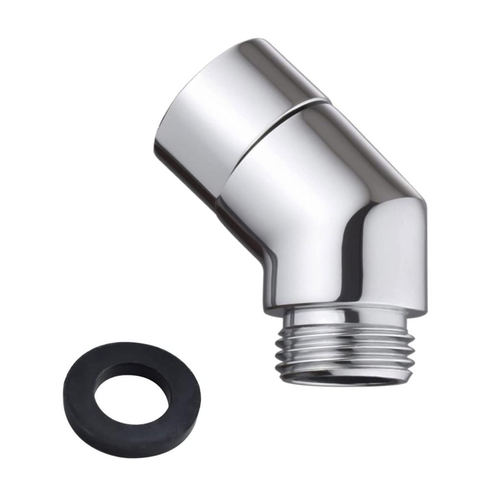 Handbrause-Adapter 90 Grad, Duschschlauch-Adapter, Verbindungsstück Duschkopf, Winkelstück für Handbrause, Schwenkbarer Duschkopf-Adapter, Adapter für