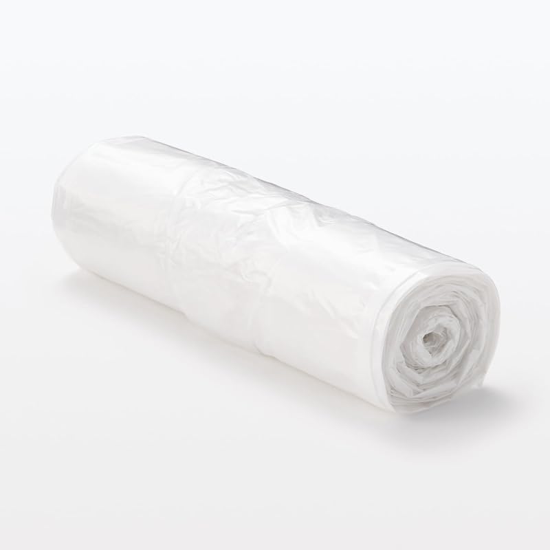 MUJI Recycled Polyethylene Garbage Bags, 14L Capacity, with Handles, 83923808, 20 Bags