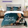 Johnny Hallyday De Lamour Legacy Bedding (1 * duvet cover + 2 * pillowcase, without core) 2D Flat Bedding set Soft and comfortable