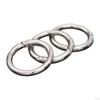 10Pcs Round Spring Snap Hooks Carabiner Keyring Clasp DIY Clip for Keychain Key Purse