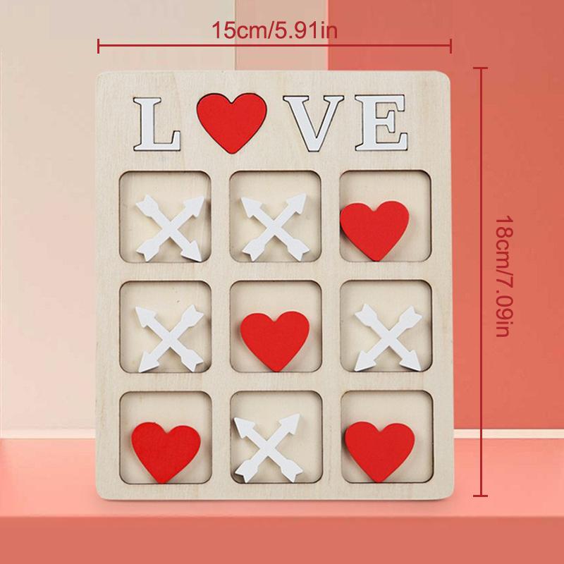 

Любовь День святого Валентина Крестики-нолики Настольная игра Сердце Крестики-нолики Настольная игра Классическая семейная настольная игра Настольные игрушки Для подарков на праздник