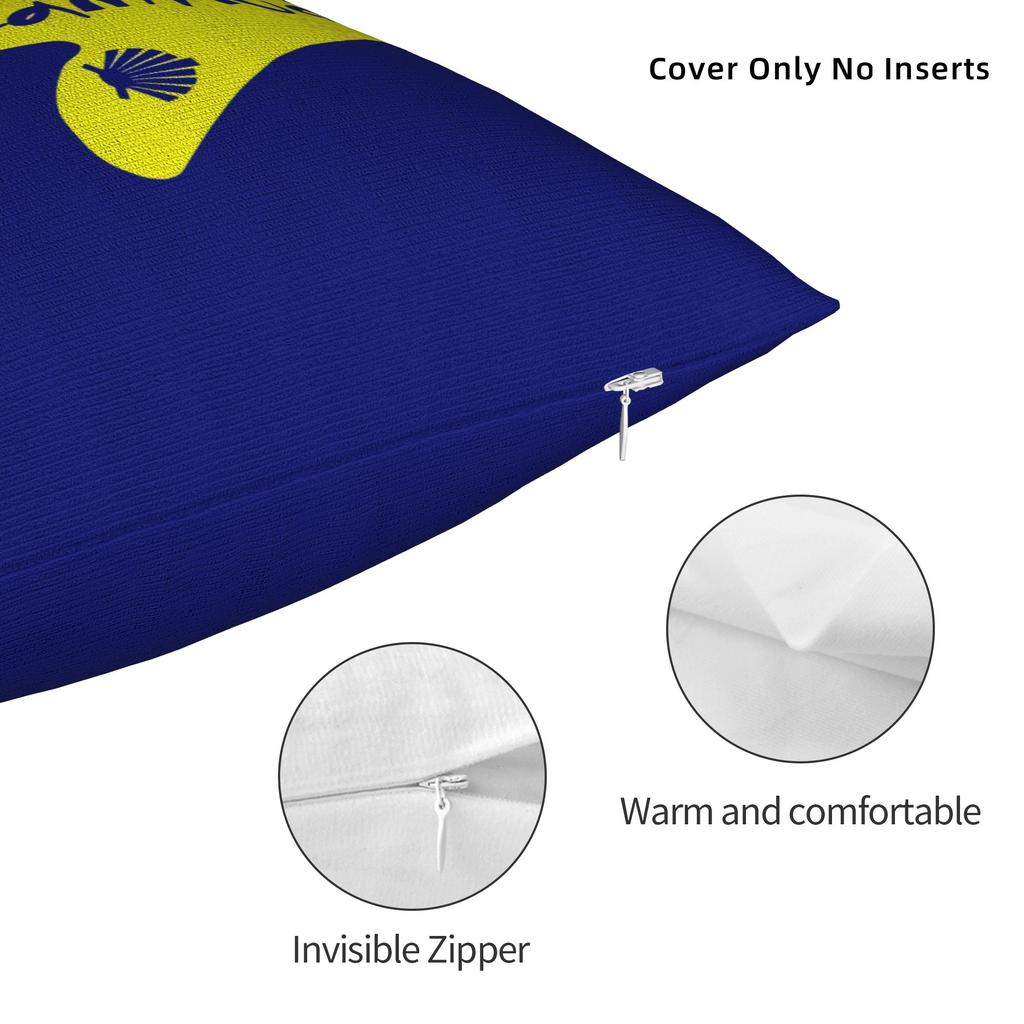 Camino De Santiago Square Pillow Covers Polyester Home Arrow The Way Cushion Case Cool Home Decoration Pillow Cover 45*45