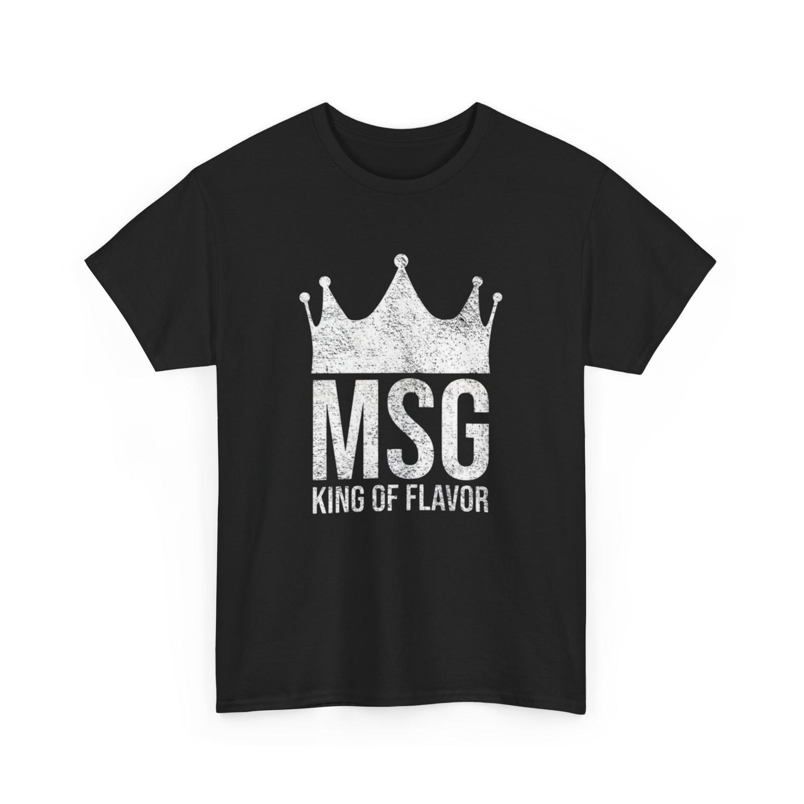 

26 MSG King of Flavor Unisex Tee Foodie T-Shirt Unique Seasoning Shirt Unisex T-Shirt M