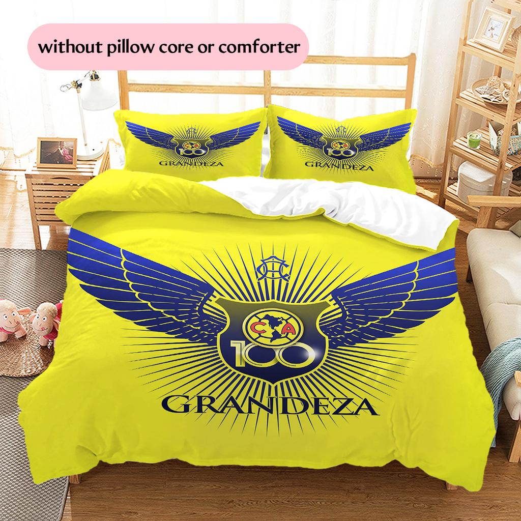 Club América  Pattern Bedding Quilt Set  Home Decoration  Gift (1 * duvet cover + 2 * pillowcase  without core)