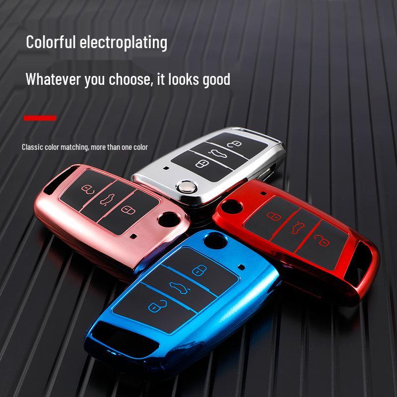 TPU Folding Protective Shell for 2017 Volkswagen Passat Remote Key