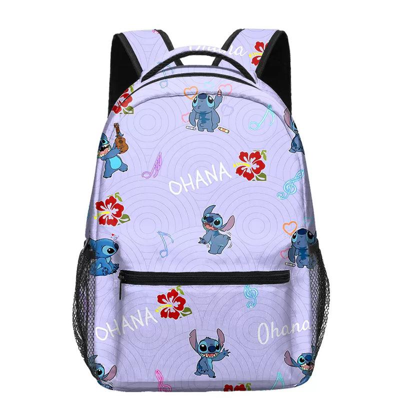 25 Casual Backpack, Digital Printing Full Print Student Schoolbag Cartoon Animation Backpack