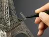 Aerobase E001 Eiffel 30cm Stainless Steel Etched Metal Assembly Interior 1/1000 Tower, Tall, Paris, Kit,