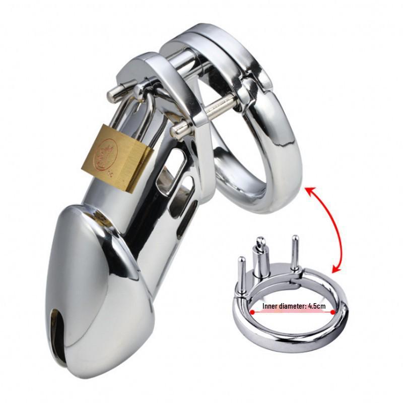 Male Chastity Lock CB6000sm: Metal Birdcage Seminal Vesicle Restraint Sex Toy