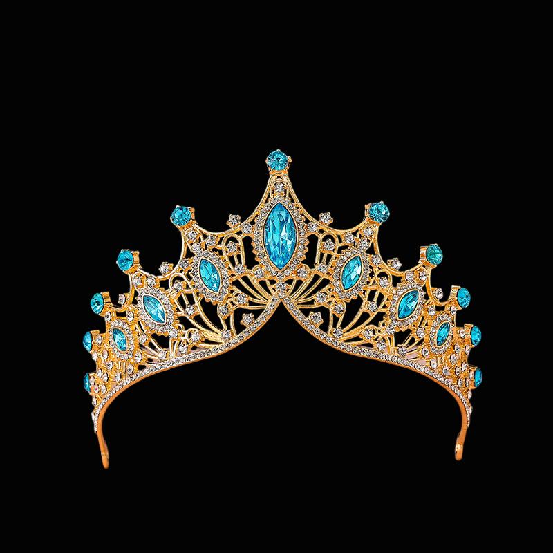 Bridal Crown Headband Headband Wedding Korean Style Birthday Adult Gift Crystal Crown Princess Dress Hair Accessory