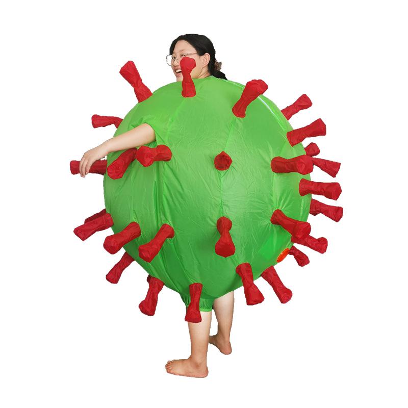 Opblaasbaar Virus Kostuum Pak - Halloween Cosplay Cartoon Mascotte