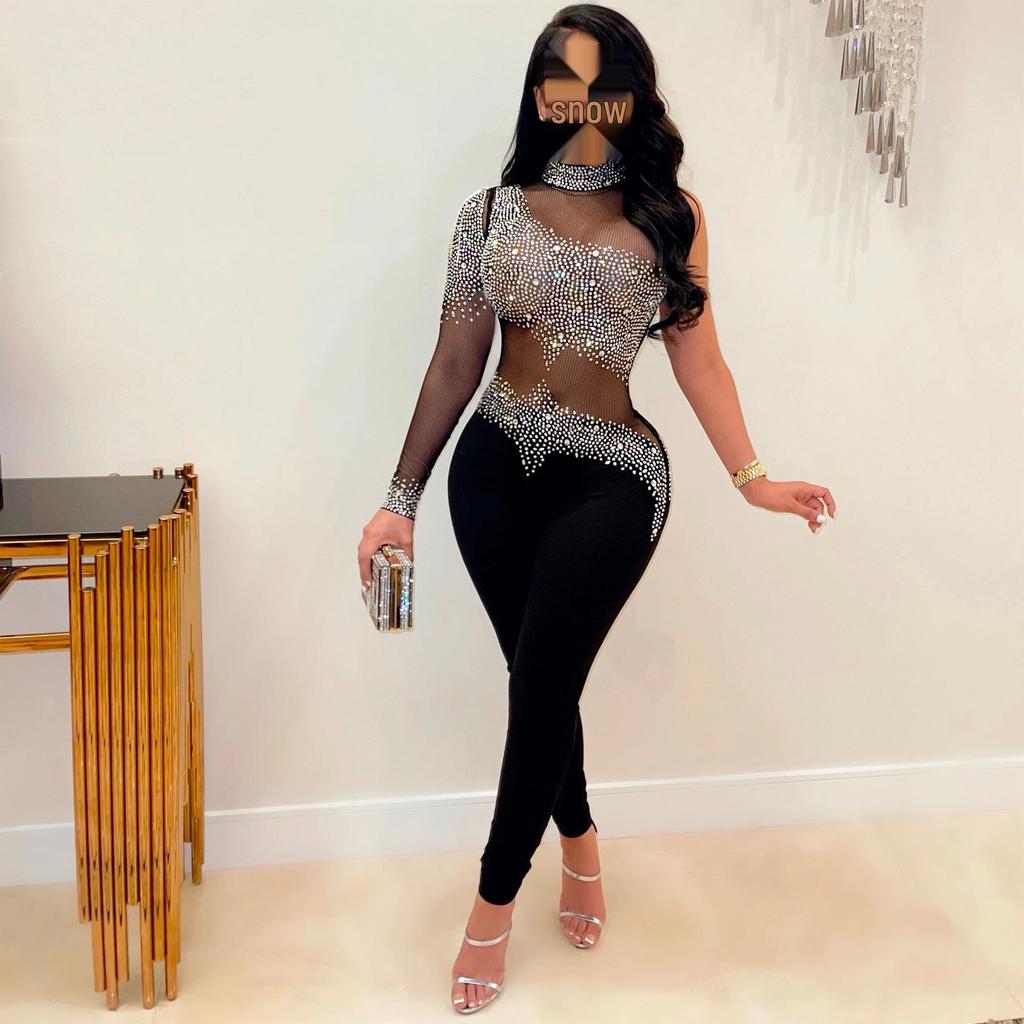 European & American Sexy Slimming Jumpsuit for Nightclubs - SK6017