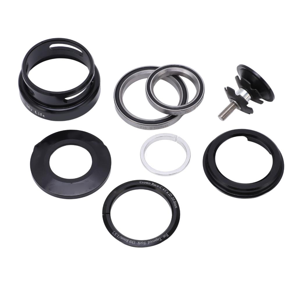 Mountain Bike Headset Double Bearing Good Sealing Waterproof Heavy Duty Headset Top Cover Bearings for 49.7mm Frame