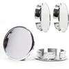 RTrhinotuning 4 PCS Snap-in Top Plug Removes Center Caps for Trailer Wheel Center Caps Chrome Lube Cap Open End Plus Plug Hub Caps 56.5mm