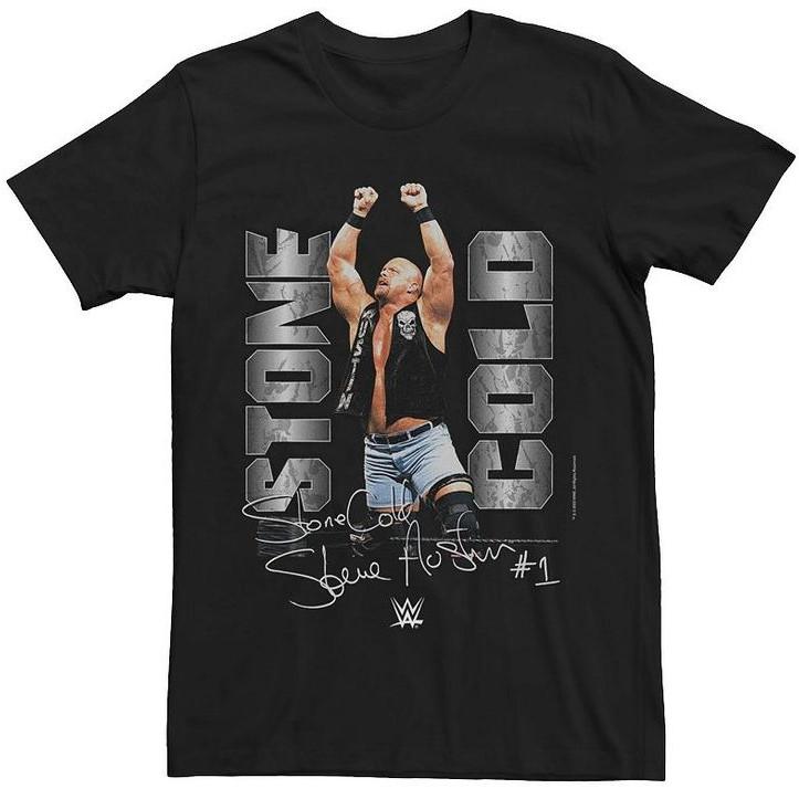 

Men s WWE Stone Cold Signature Poster T-Shirt S