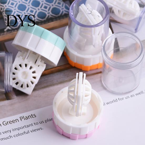Contact Lenses Cleaner Case Washer Portable Rotating Cleaning Plastic Manual Holder Container for Travel Tool