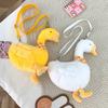 Zipper Big Goose Plush Bag Fluffy Doll Shoulder Bags Portable Cute Duck Crossbody Bag  Travel