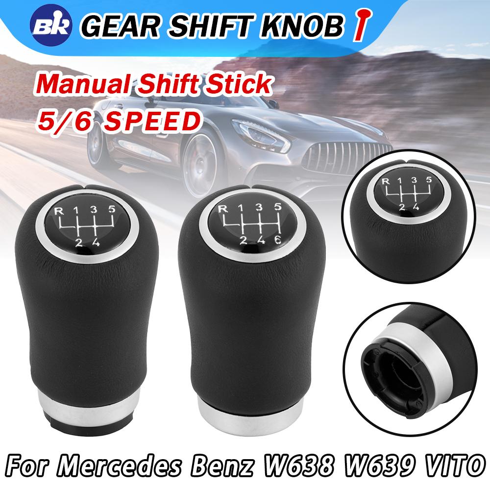 New Product 5/6 Speed Black Manual Gear Shift Knob For Mercedes Benz W638 W639 VITo Auto Parts