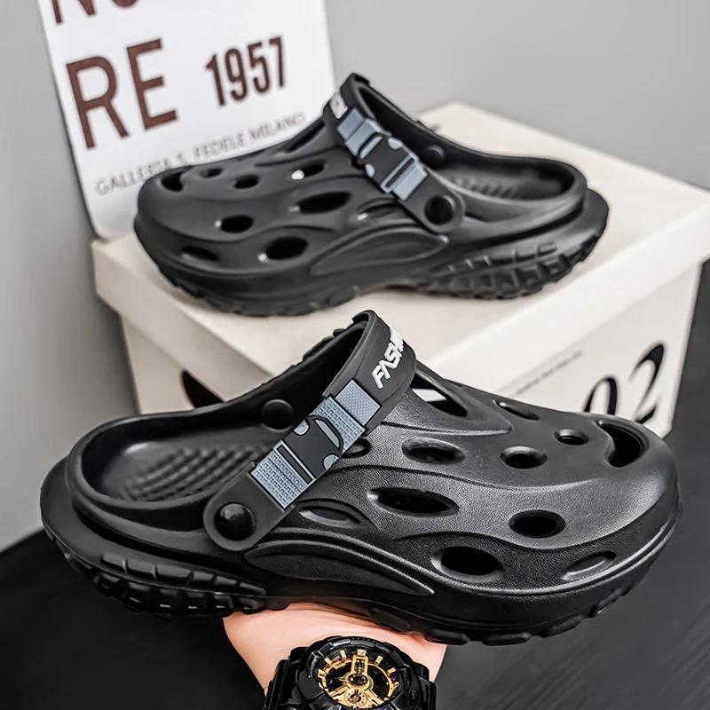 Fashion Fashion Platform Men Slippers Outdoor Summer Clogs Shoes Women Beach Sandals Male Soft EVA Indoor Home Slides Lover Flip Flops