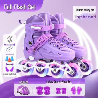 Kinder-Kombi: Eis- & Inlineskates für Anfänger - Rollschuh-Set für Jungen & Mädchen