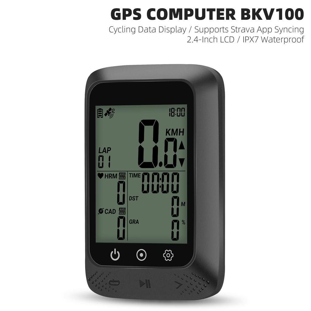 Cycling Computer IPX7 Water Resistant Multi Functional Wireless GPS Digital Cycle meter with Automatic Backlight