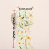 3Pcs Rolls Of Patterned Chiffon Ribbon With Frayed Edges