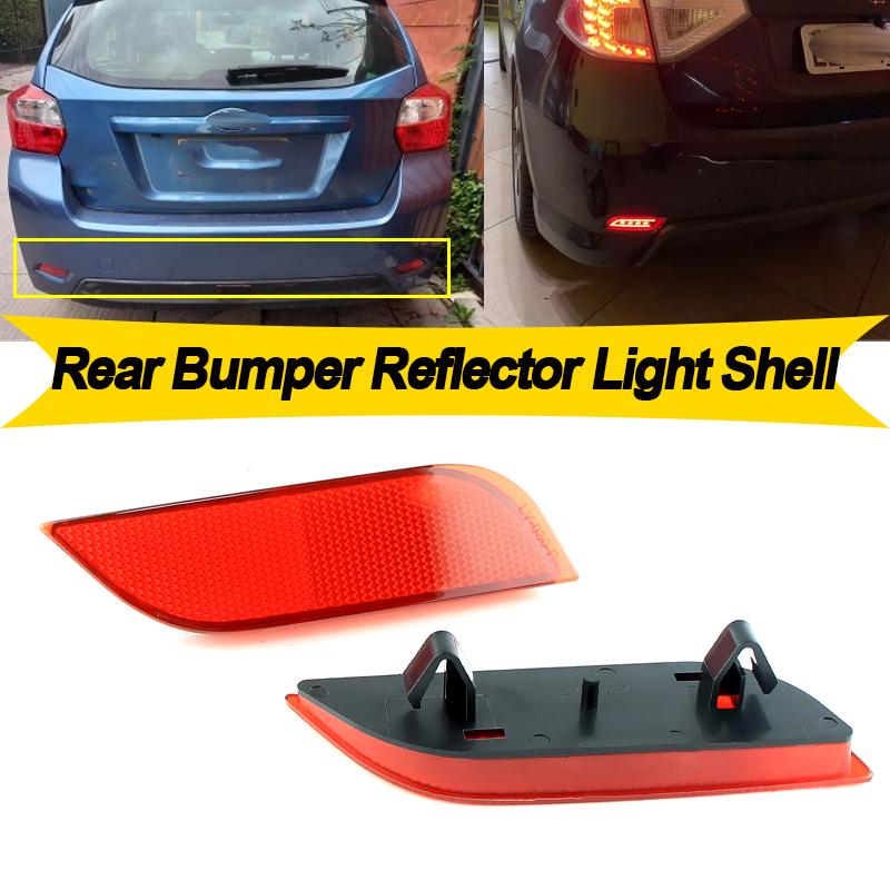 2PCS Rear Bumper Reflector Light Shell No Bulb for Subaru Impreza WRX XV Crosstrek Legacy Exiga Levorg Ascent Car Accessories
