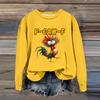 Women's Fashion Casual Long Sleeve Loose  Printed Sweatshirt