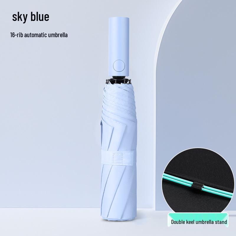 72-Rib Automatic Folding Umbrella for All Weather - Sunshade and Sunscreen for Men, Women, and Students