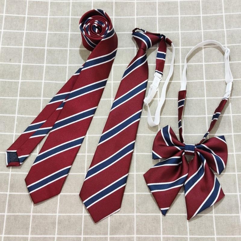 1pc/3PCS Neckties for Teen Girl Banquets Masquerades Necktie British Style Cute Neckwear Female Uniform Bowknot Necktie