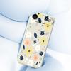 For iPhone 17 Air Case Colorful Floral Blue Leaves Pattern Printing Straight Edge TPU Phone Back Cover
