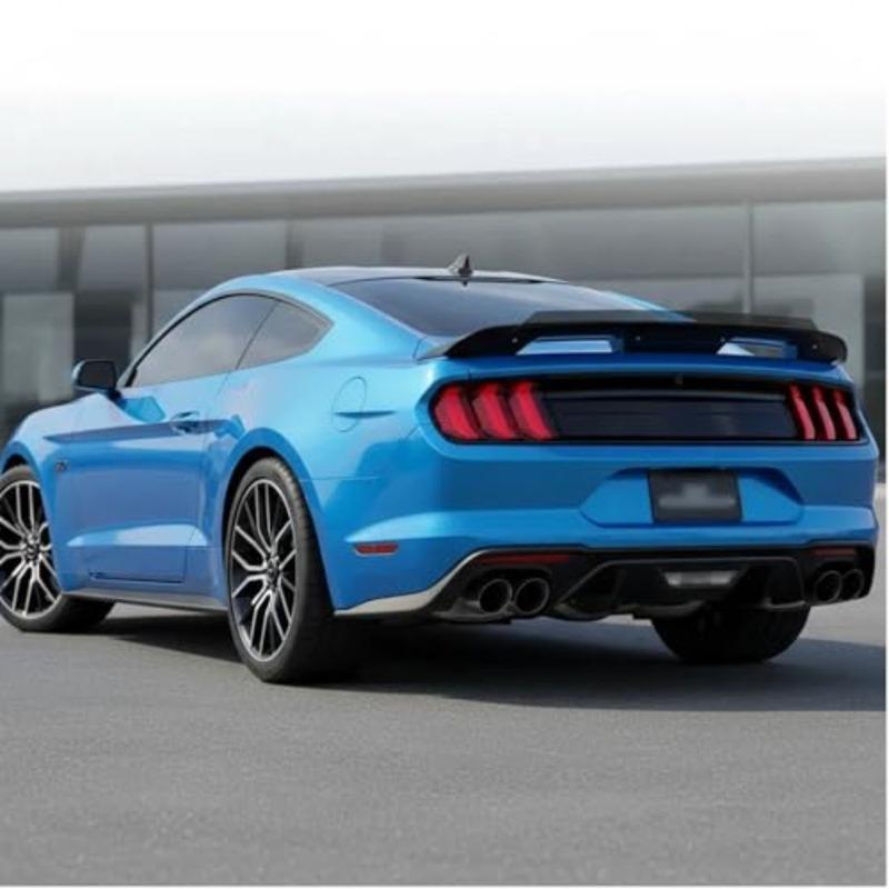 Wicker Bill Spoiler Wing Compatible with 2015-2024 Mustang GT500 GT350 2-Door Coupe Models Smoke Gurney Flap Car Spoiler Wing G
