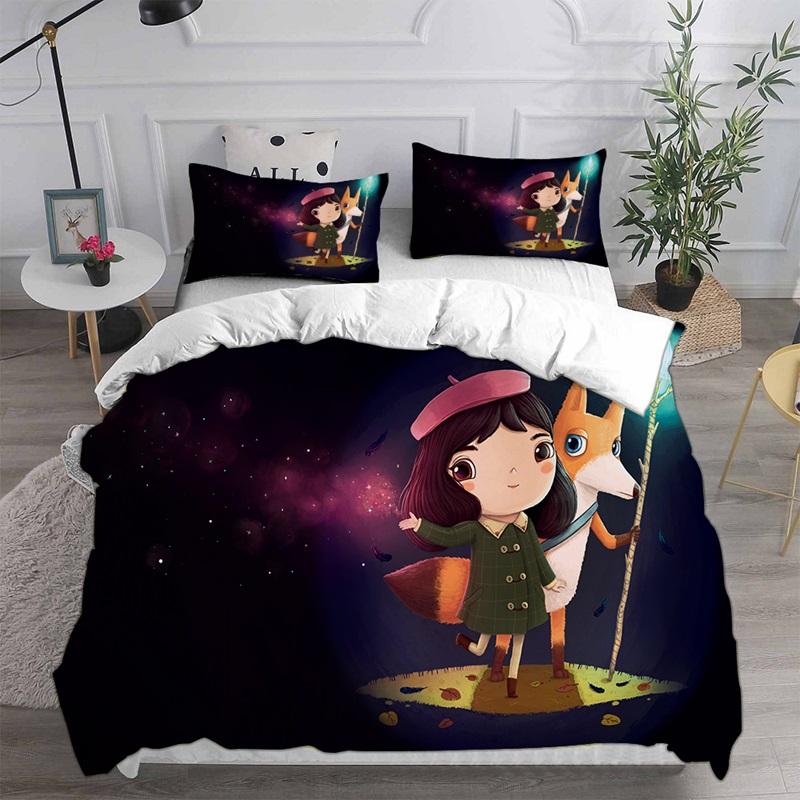 Home Textiles Little Misfortune Bedding Sets Comforter Quilt Bed Cover Duvet Cover Pillow Case 2-3 Pieces Sets Kids Adult Size