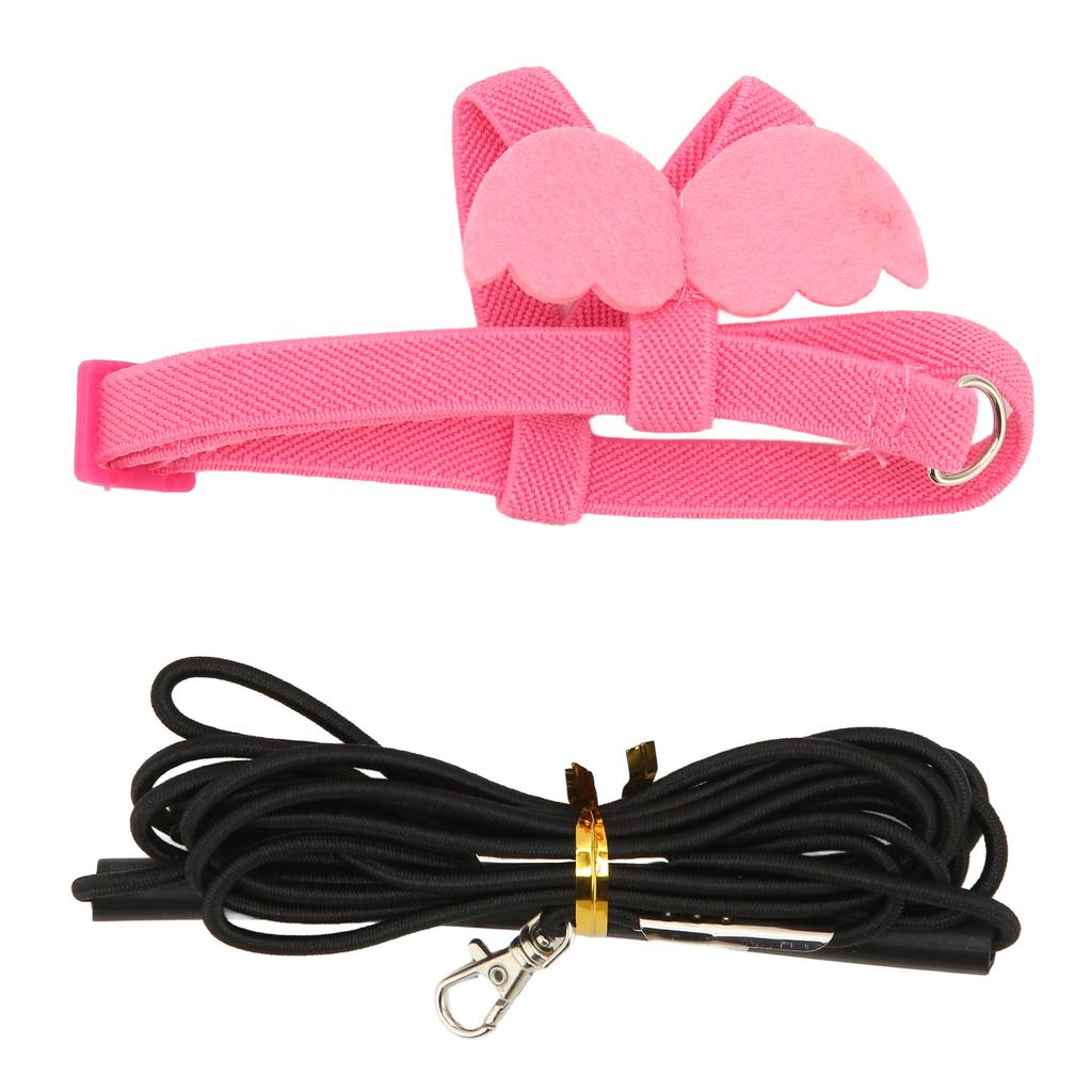 Bird Harness Leash Bite Resistant Adjustable Ultra Light Bird Traction Rope for Parrot Training M