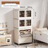 Foldable Plush Toy Storage Basket - Extra Large Flip-Top Box for Living Room