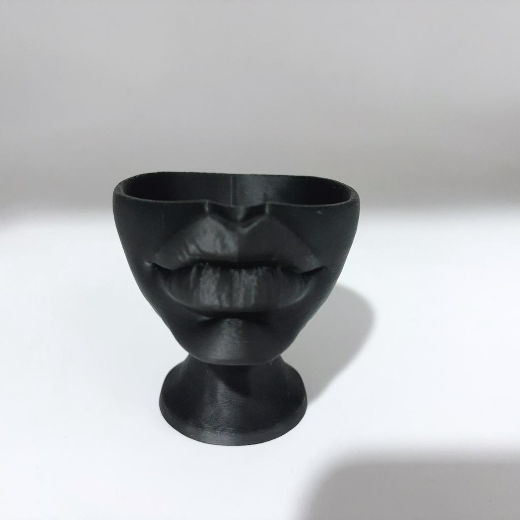 Interesting Lip Flowerpot Shaped Ornaments, Pot Containers, Succulent Flowerpot Containers, Home and Living Room Decorations