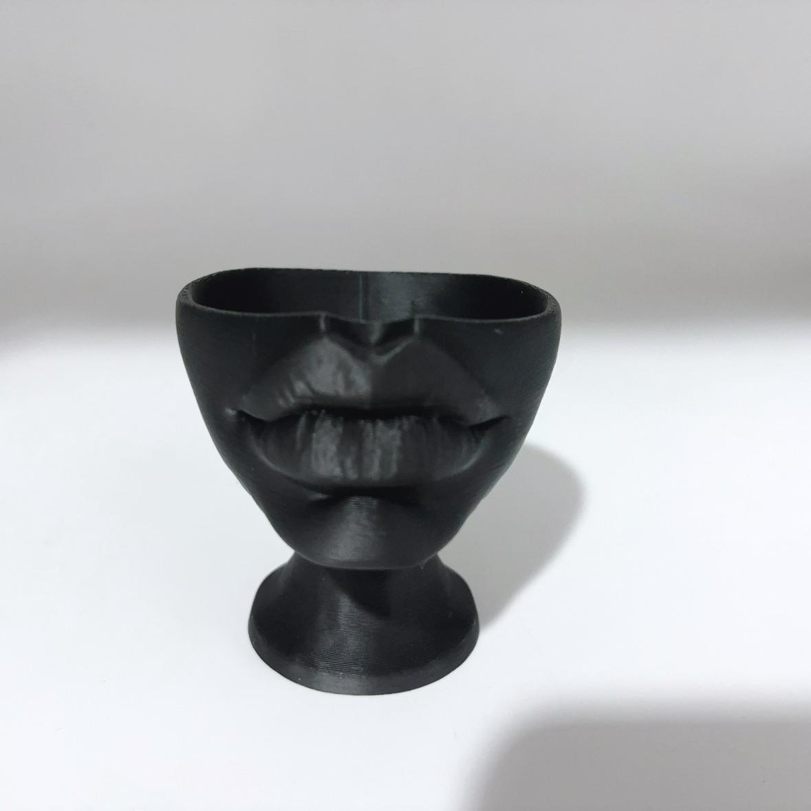 

Interesting Lip Flowerpot Shaped Ornaments, Pot Containers, Succulent Flowerpot Containers, Home and Living Room Decorations чорний