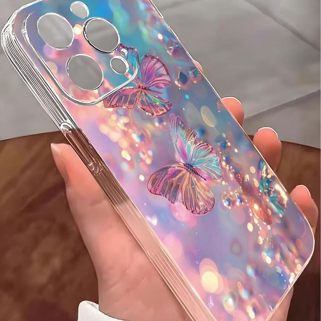 Butterfly Anti-Drop Clear Case for iPhone 14/15/16/17 Pro Max