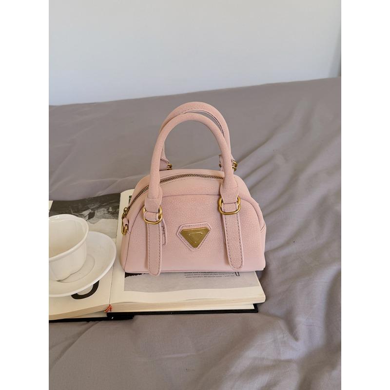 

Универсальная одноплечевая сумка-кроссбоди Высококачественная ручная сумка-боулинг розовый