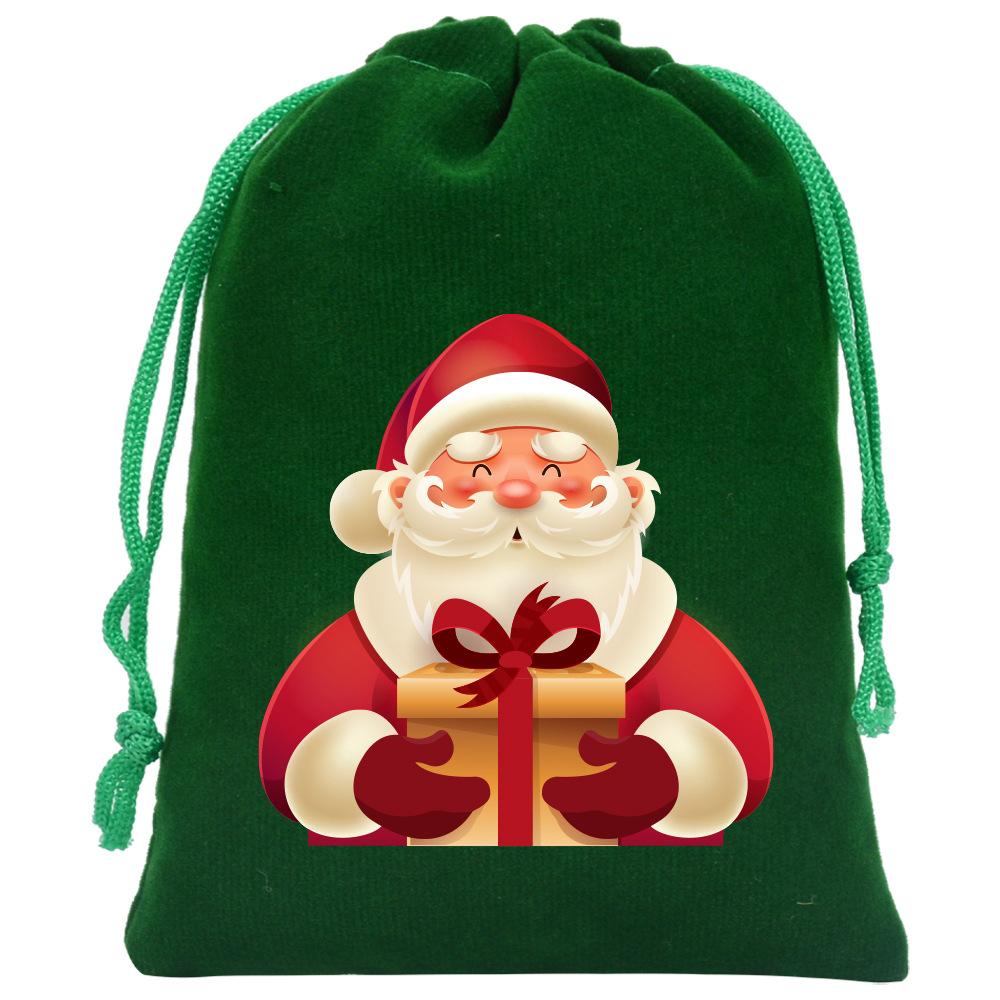 8pcs Christmas Velvet Bags Drawstring Bags Gift Bags Christmas Candy Bags Drawstring Drawstring Bags