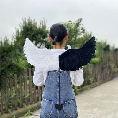 Love Tail Angel Feather Wing Cosplay Accessories Photo Props Creative Devil Feather Wing  Women